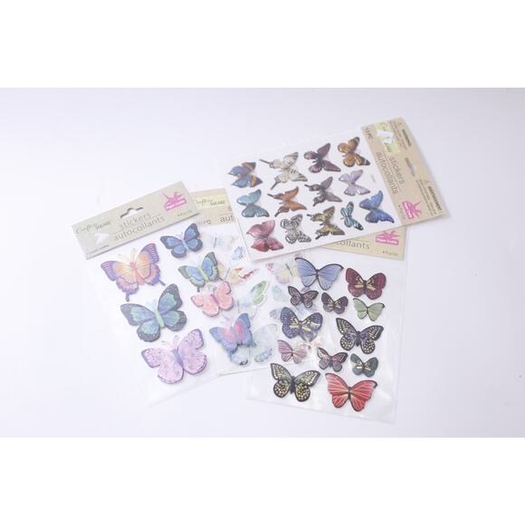 Greenbrier, Three Dimensional, 3D, Butterfly, Paper Crafts Sticker Lot, Scrapboo - Picture 1 of 4